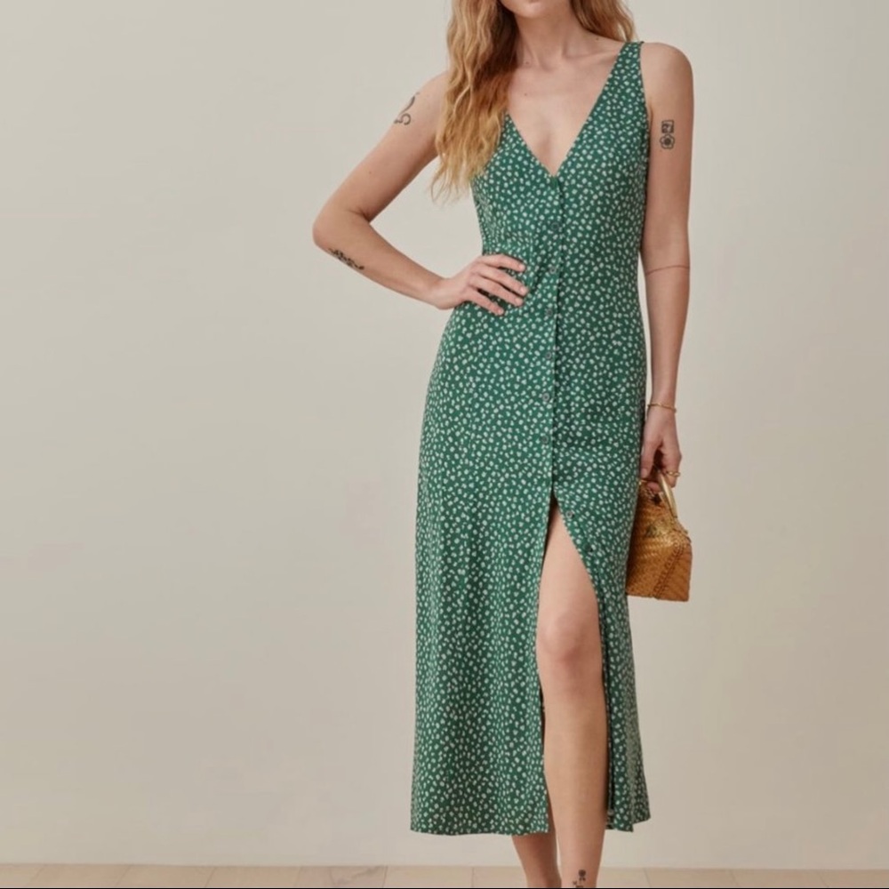 NWOT💚Reformation Luke Dress - Annie